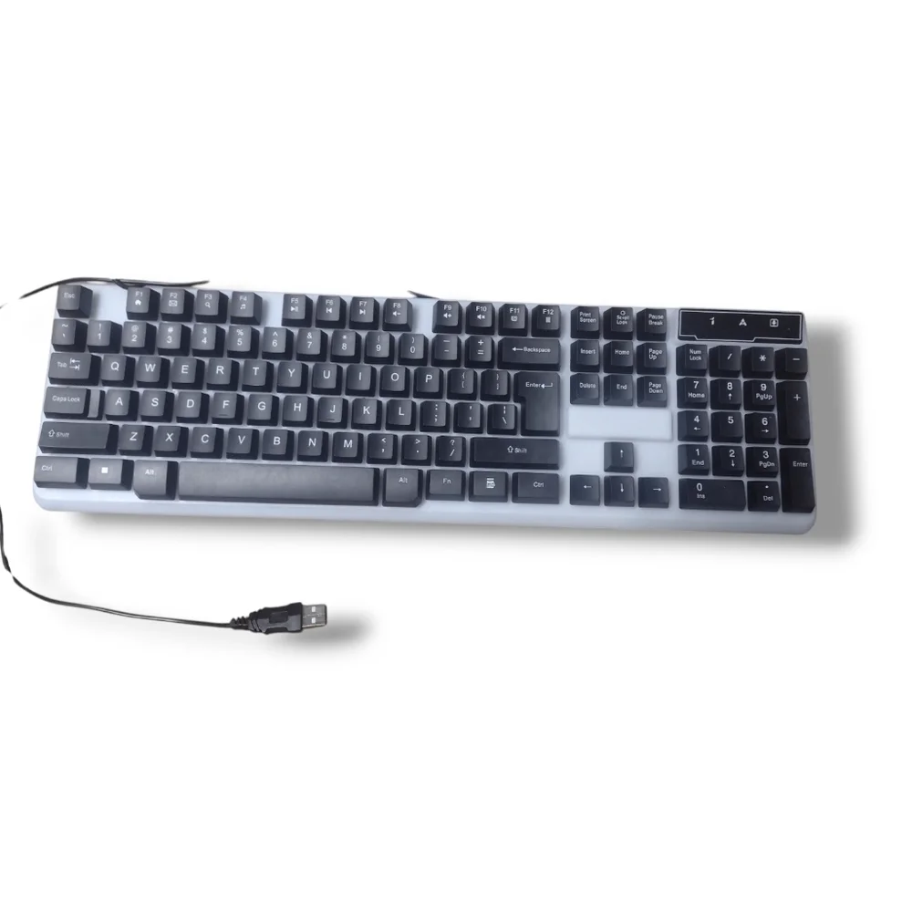 EUC Unlocked USB Wired LED Gaming Keyboard